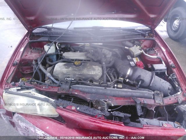 1FAFP13P3XW107657 - 1999 FORD ESCORT SE BURGUNDY photo 10