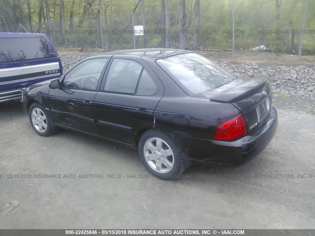 3N1CB51D56L622128 - 2006 NISSAN SENTRA 1.8/1.8S BLACK photo 3