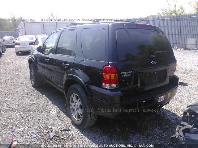 1FMCU941X5KB11137 - 2005 FORD ESCAPE LIMITED BLACK photo 3