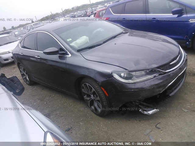 1C3CCCCG1FN580955 - 2015 CHRYSLER 200 C GRAY photo 1