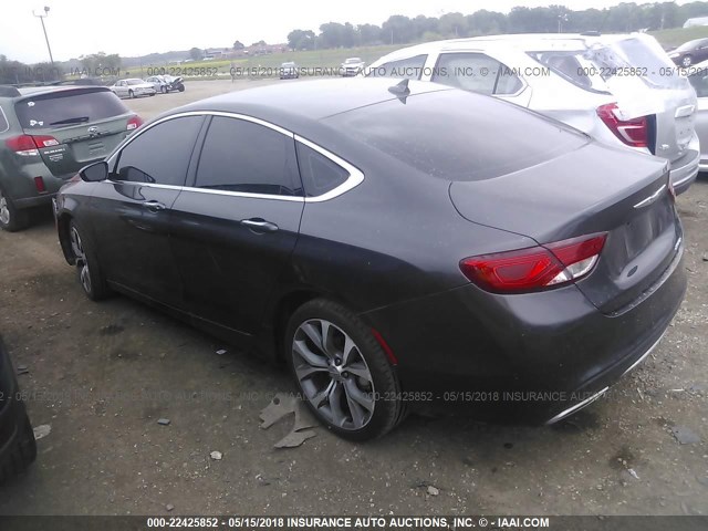 1C3CCCCG1FN580955 - 2015 CHRYSLER 200 C GRAY photo 3