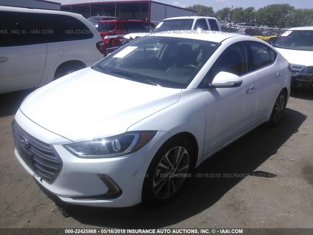 5NPD84LF4HH121548 - 2017 HYUNDAI ELANTRA SE/VALUE/LIMITED WHITE photo 2