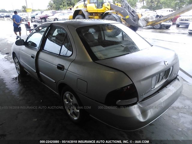 3N1CB51D73L694864 - 2003 NISSAN SENTRA XE/GXE SILVER photo 3