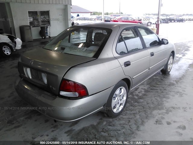 3N1CB51D73L694864 - 2003 NISSAN SENTRA XE/GXE SILVER photo 4