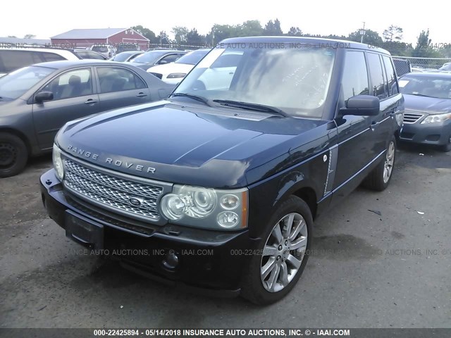 SALMF13466A226673 - 2006 LAND ROVER RANGE ROVER SUPERCHARGED BLACK photo 2