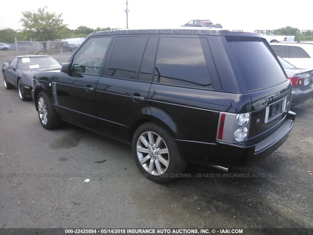 SALMF13466A226673 - 2006 LAND ROVER RANGE ROVER SUPERCHARGED BLACK photo 3