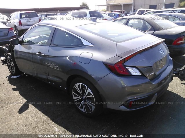 2HGFC3B74HH355405 - 2017 HONDA CIVIC EXL GRAY photo 3