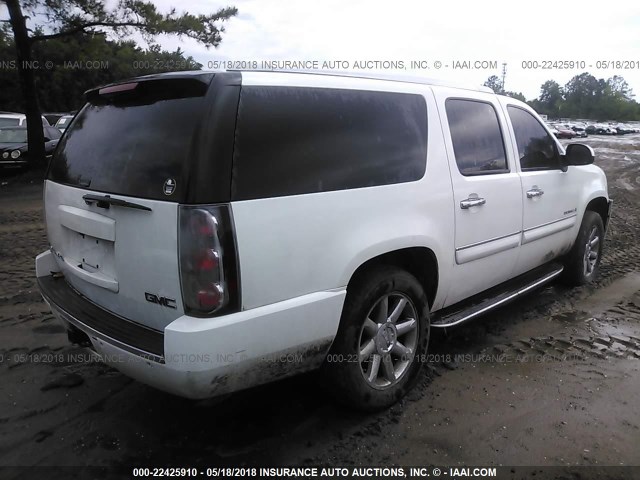 1GKFK66867J257807 - 2007 GMC YUKON XL DENALI WHITE photo 4