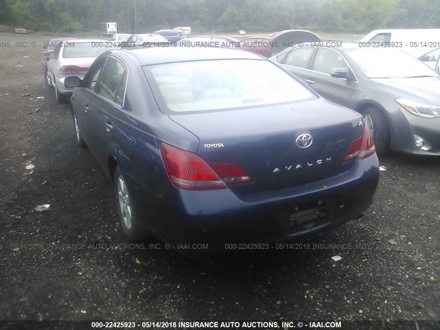 4T1BK36B58U280611 - 2008 TOYOTA AVALON XL/XLS/TOURING/LIMITED BLUE photo 3