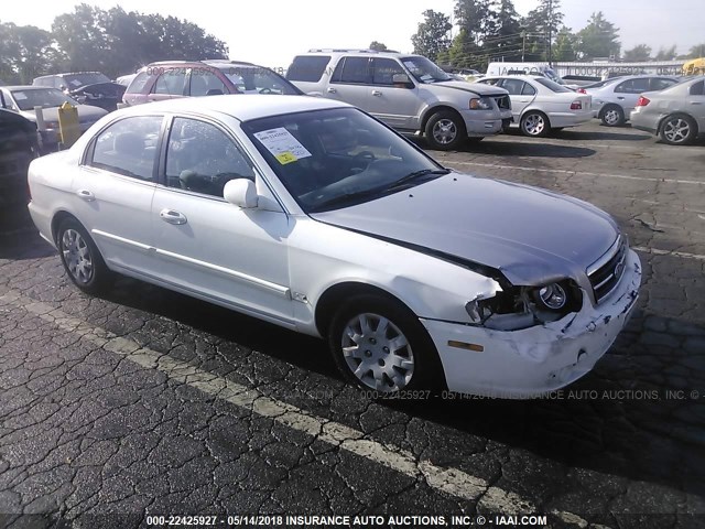 KNAGD126555378641 - 2005 KIA OPTIMA LX/EX WHITE photo 1