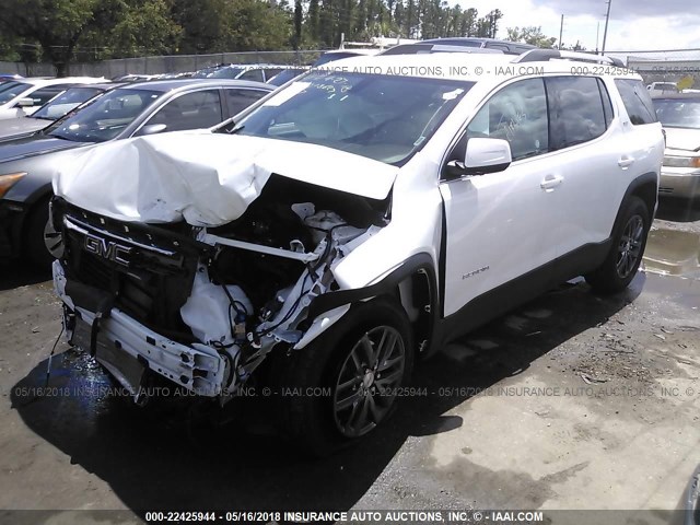 1GKKNMLA6JZ193195 - 2018 GMC ACADIA SLT-1 Biały zdjęcie 2