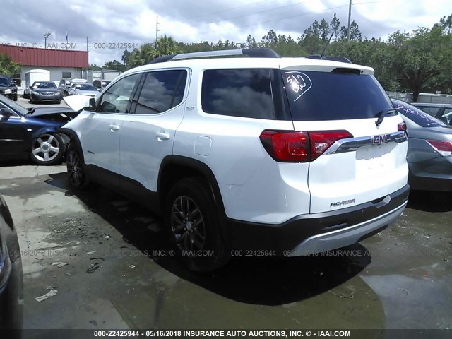 1GKKNMLA6JZ193195 - 2018 GMC ACADIA SLT-1 Biały zdjęcie 3
