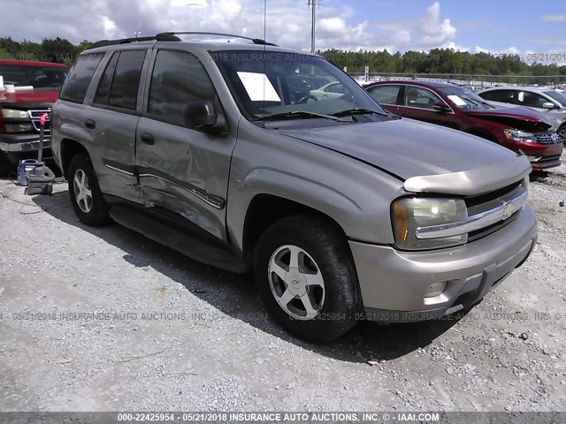 1GNDT13S522440208 - 2002 CHEVROLET TRAILBLAZER  GRAY photo 1