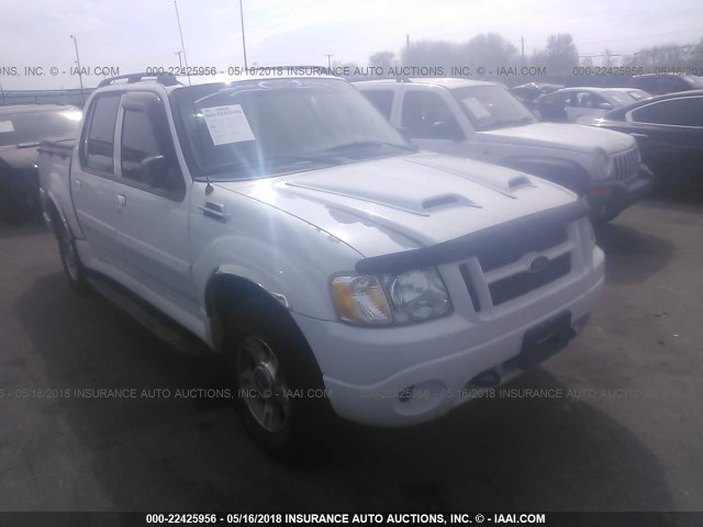 1FMZU77K84UB90779 - 2004 FORD EXPLORER SPORT TR  WHITE photo 1