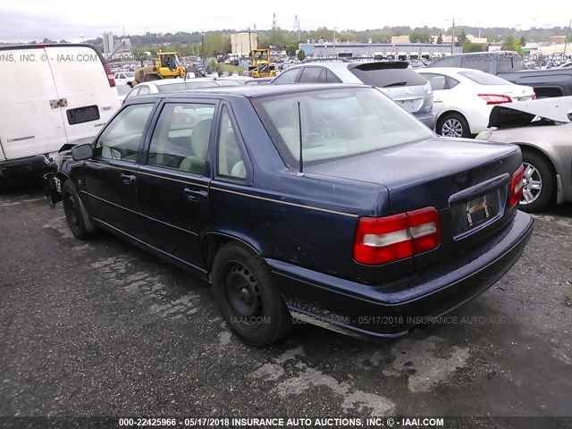 YV1LS55A4X2617089 - 1999 VOLVO S70 BLUE photo 3