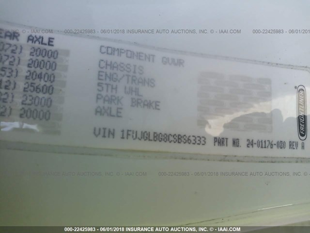 1FUJGLBG8CSBS6333 - 2012 FREIGHTLINER CASCADIA 125  Unknown photo 10