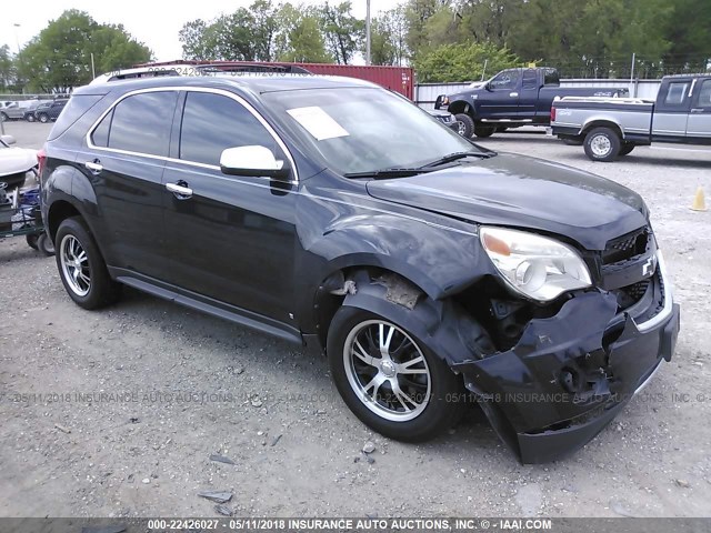 2CNALFEW0A6221288 - 2010 CHEVROLET EQUINOX LTZ BLACK photo 1