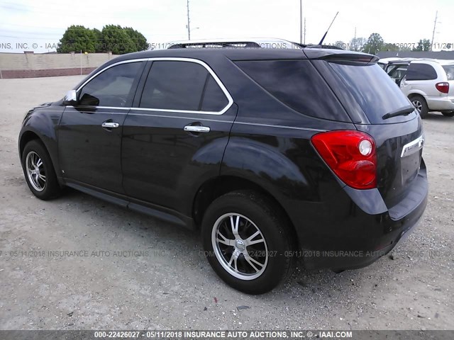 2CNALFEW0A6221288 - 2010 CHEVROLET EQUINOX LTZ BLACK photo 3