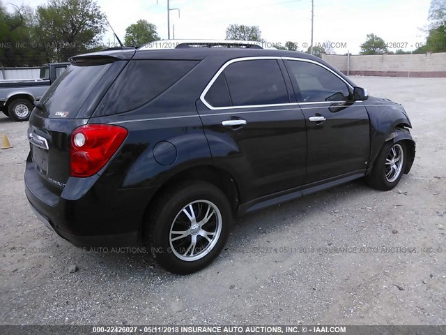 2CNALFEW0A6221288 - 2010 CHEVROLET EQUINOX LTZ BLACK photo 4