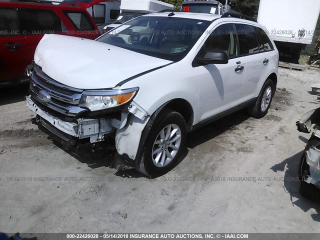 2FMDK3GC5EBA01692 - 2014 FORD EDGE SE 白色 照片 2