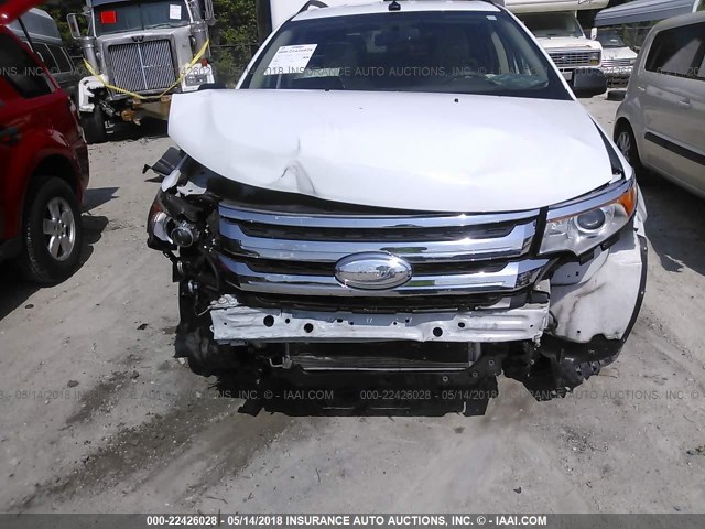 2FMDK3GC5EBA01692 - 2014 FORD EDGE SE 白色 照片 6