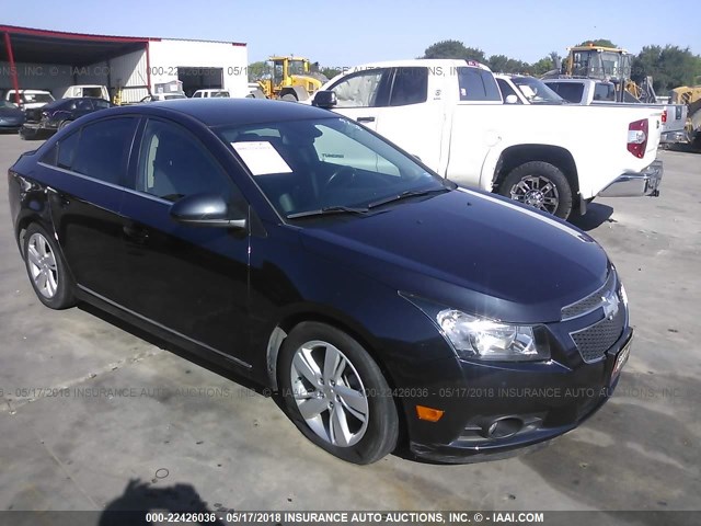 1G1P75SZ1E7245982 - 2014 CHEVROLET CRUZE BLUE photo 1