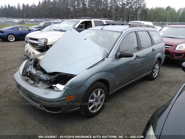 1FAFP36N85W246220 - 2005 FORD FOCUS ZXW GREEN photo 2