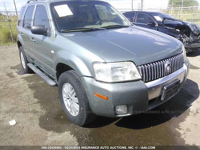 4M2YU56136KJ15509 - 2006 MERCURY MARINER GREEN photo 6