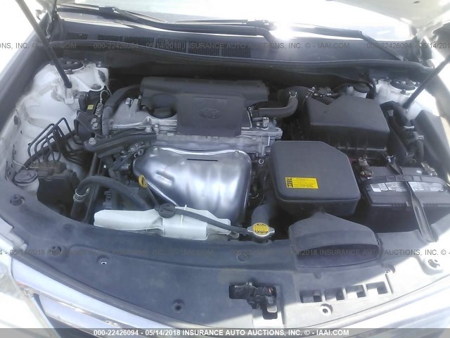 4T1BF1FK8CU504195 - 2012 TOYOTA CAMRY SE/LE/XLE 白色 照片 10