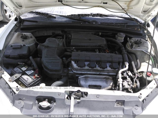 2HGES16374H637445 - 2004 HONDA CIVIC DX VP Ağ foto 10