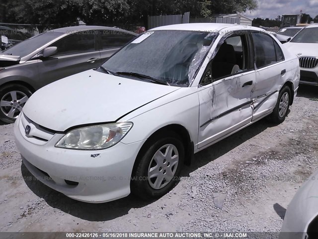 2HGES16374H637445 - 2004 HONDA CIVIC DX VP Ağ foto 2