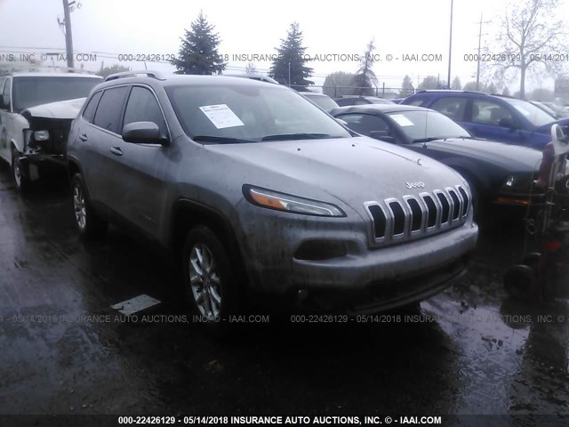 1C4PJMCS8FW524390 - 2015 JEEP CHEROKEE LATITUDE GRAY photo 1