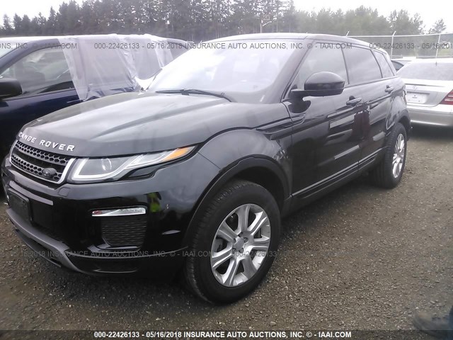 SALVP2BG1GH081148 - 2016 LAND ROVER RANGE ROVER EVOQUE SE BLACK photo 2