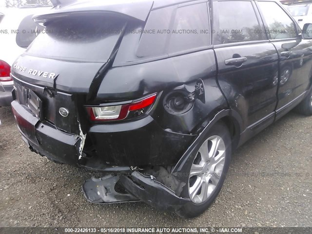 SALVP2BG1GH081148 - 2016 LAND ROVER RANGE ROVER EVOQUE SE BLACK photo 6