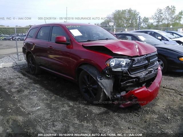 1C4RDJAG2DC698208 - 2013 DODGE DURANGO SXT RED photo 1