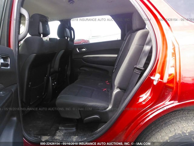 1C4RDJAG2DC698208 - 2013 DODGE DURANGO SXT RED photo 8