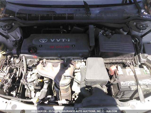 JTNBE46K673101980 - 2007 TOYOTA CAMRY NEW GENERAT CE/LE/XLE/SE GRAY photo 10