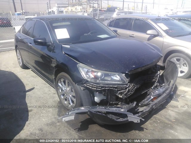 1HGCR2F59FA108509 - 2015 HONDA ACCORD SPORT BLACK photo 1