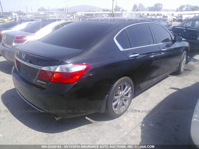 1HGCR2F59FA108509 - 2015 HONDA ACCORD SPORT 黑色 照片 4