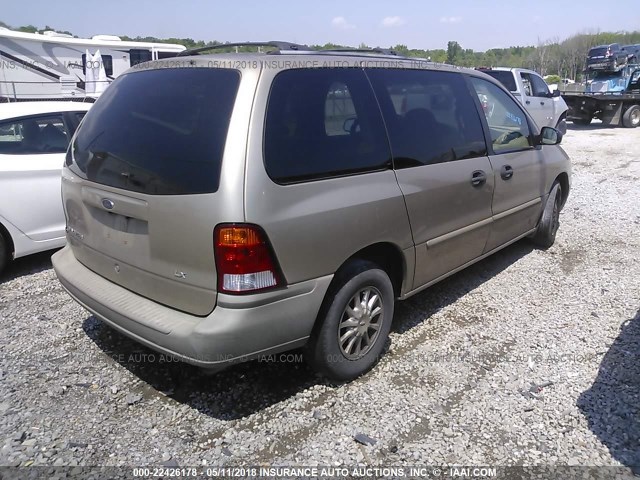 2FMZA51401BB95984 - 2001 FORD WINDSTAR LX BEIGE photo 4