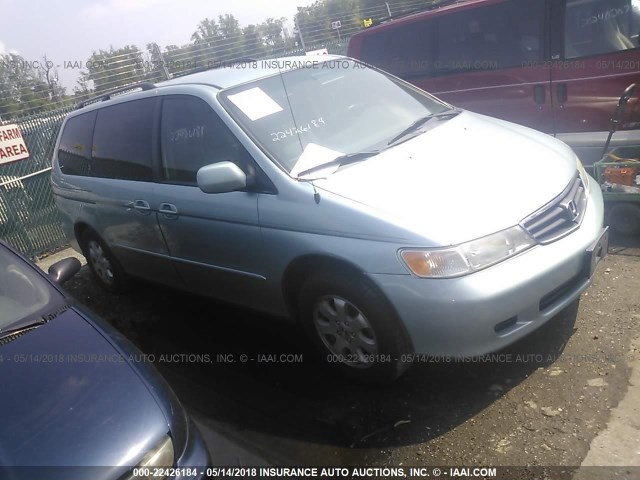 5FNRL18943B150240 - 2003 HONDA ODYSSEY EXL ღია ლურჯი ფოტო 1