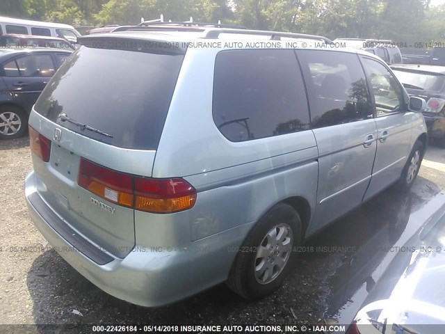 5FNRL18943B150240 - 2003 HONDA ODYSSEY EXL ღია ლურჯი ფოტო 4