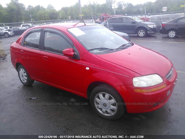 KL1TD52605B429447 - 2005 CHEVROLET AVEO LS 红色 照片 1