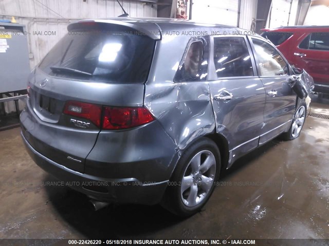 5J8TB18208A011056 - 2008 ACURA RDX GRAY photo 4