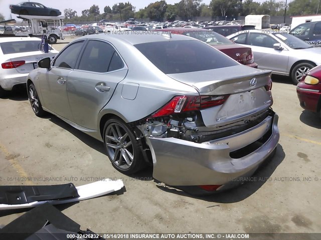 JTHBA1D21G5035102 - 2016 LEXUS IS 200T GRAY photo 3