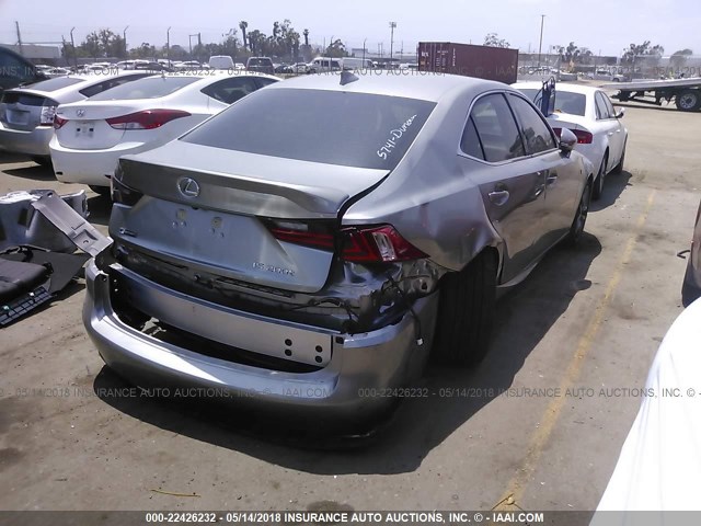 JTHBA1D21G5035102 - 2016 LEXUS IS 200T GRAY photo 4