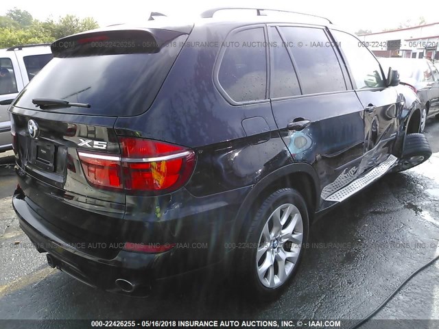 5UXZV4C56CL767019 - 2012 BMW X5 XDRIVE35I BLACK photo 4