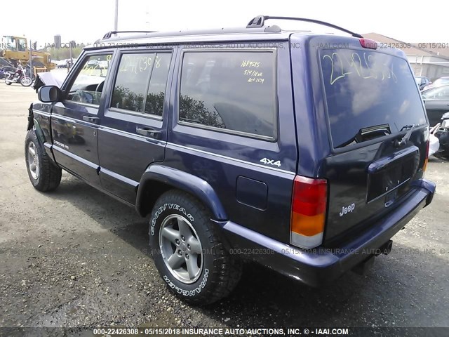 1J4FJ68S4WL108073 - 1998 JEEP CHEROKEE SPORT/CLASSIC ლურჯი ფოტო 3