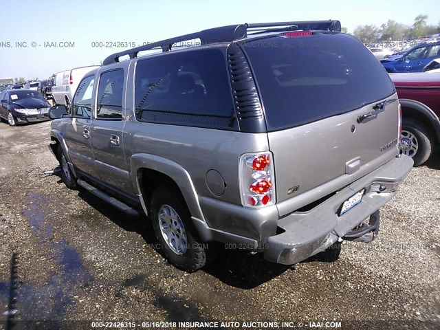 3GNFK16Z13G278722 - 2003 CHEVROLET SUBURBAN K1500 SILVER photo 3