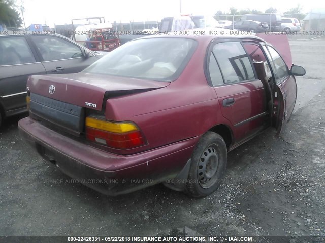 2T1AE09B8SC124598 - 1995 TOYOTA COROLLA LE/DX 红色 照片 4